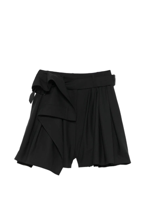 Juun.J pocket pleated shorts - Black