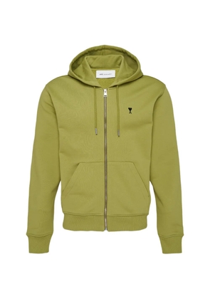 AMI Paris Ami De Coeur zip-fastening hoodie - Green