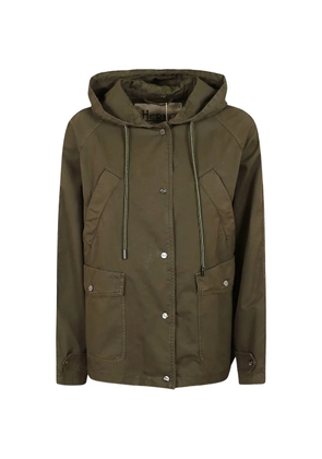 Herno hooded drawstring jacket - Green