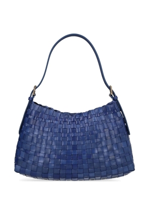 DRAGON DIFFUSION Salvage woven-leather shoulder bag - Blue
