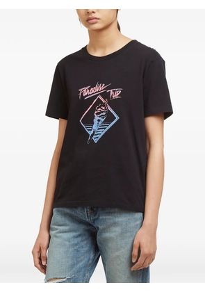 Saint Laurent slogan-print T-shirt - Black