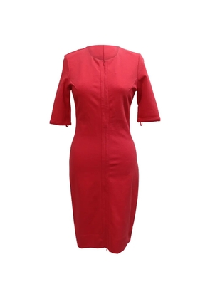 Diane Von Furstenberg Vintage Saturn zip-up dress - Red