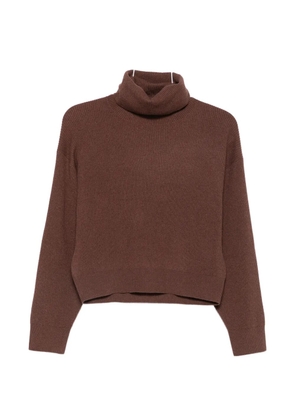 Brunello Cucinelli roll-neck sweater - Brown