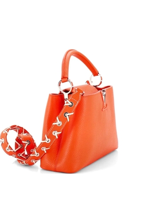 Louis Vuitton Pre-Owned Capucines Bag Leather with Whipstitch Strap BB satchel - Orange