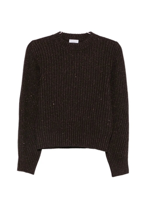 Brunello Cucinelli sequin-embellishment sweater - Brown