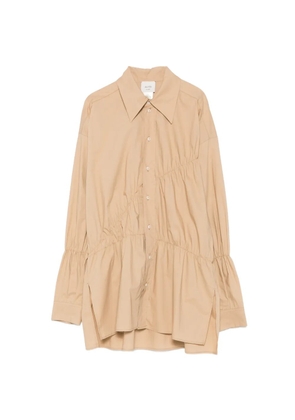 Alysi ruched poplin shirt - Neutrals