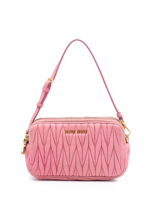 Miu Miu Pre-Owned 2000-2010 Nappa Matelasse Double Zip handbag - Pink