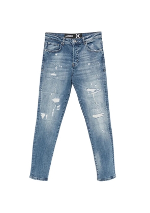 John Richmond logo-patch skinny jeans - Blue