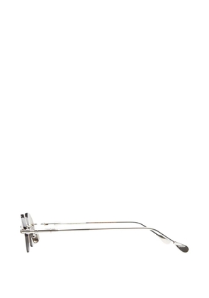 Kuboraum frameless oval-frame sunglasses - Silver