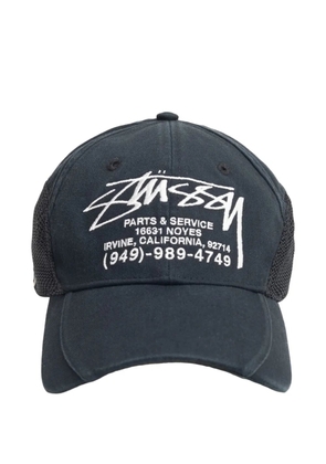 Stüssy Parts & Service mesh baseball cap - Black