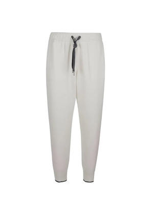 Brunello Cucinelli drawstring knit track pants - Neutrals