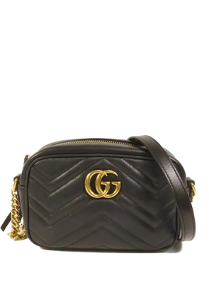 Gucci Pre-Owned GG Marmont matelassé shoulder bag - Black