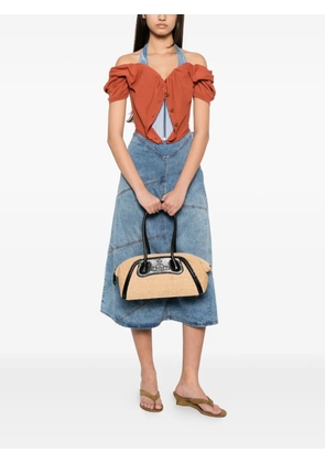 Vivienne Westwood Shirley Orb-plaque shoulder bag - Neutrals
