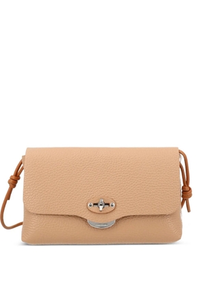 Zanellato small Lettera® leather shoulder bag - Neutrals