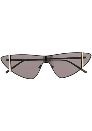 Saint Laurent Eyewear oversize-frame straight-arms sunglasses - Black