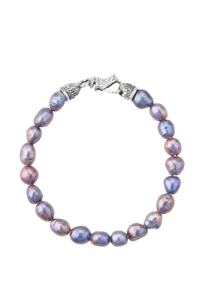 Emanuele Bicocchi black baroque pearl bracelet - Silver