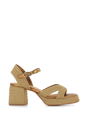 Castañer Vallita braided crossover-strap sandals - Gold