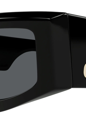 VALENTINO GARAVANI EYEWEAR VLogo geometric-frame sunglasses - Black