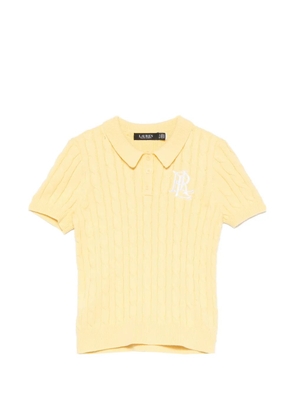 Lauren Ralph Lauren Natrissa cable-knit polo shirt - Yellow
