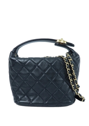 CHANEL Pre-Owned diamond quilted leather shoulder bag - Black