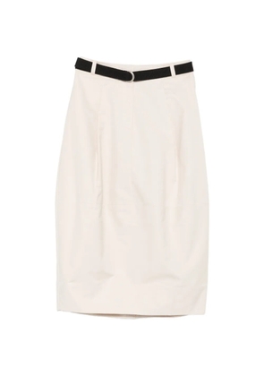 St. Agni pleated cocoon skirt - Neutrals