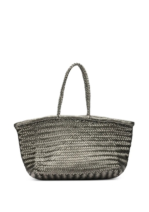 DRAGON DIFFUSION woven-design tote bag - Silver
