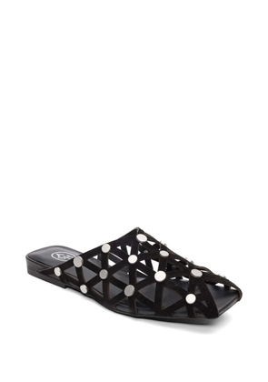 Ash Bone stud-embellished cut-out sandals - Black