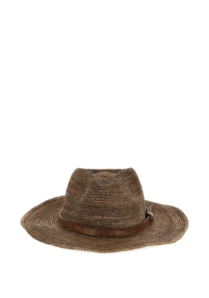 IBELIV Ento wide-brimmed raffia hat - Brown