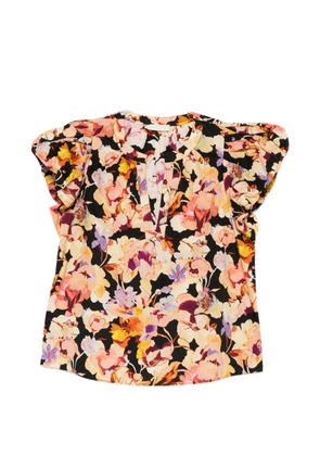 Ulla Johnson Abril SL floral-print blouse - Black