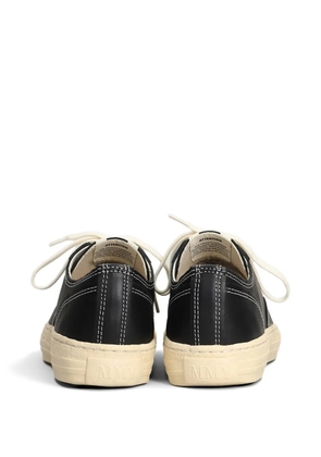 Maison MIHARA YASUHIRO Roy contrast-stitch leather sneakers - Black