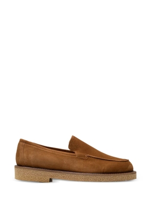 CHUCKIES round-toe suede loafers - Brown