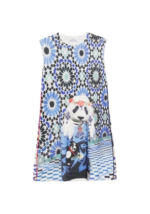 The Artistylist graphic-print sleeveless mini dress - Blue