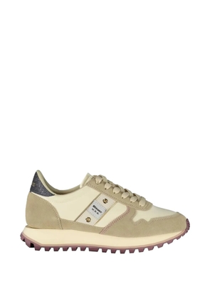Blauer suede-panelled sneakers - Neutrals