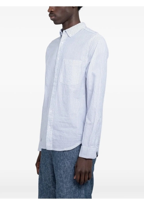 MINIMUM Colt striped seersucker shirt - Blue
