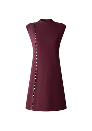 Shanghai Tang Tang mock-neck mini dress - Purple