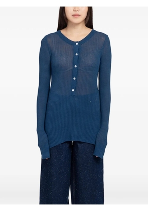 MINIMUM Dahlia ribbed-knit sweater - Blue