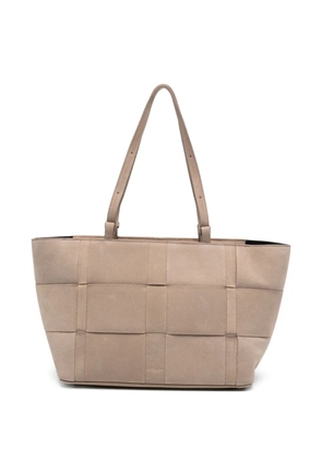 DeMellier Florence woven tote bag - Neutrals