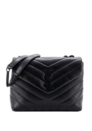 Saint Laurent Pre-Owned Loulou Matelasse Chevron Leather Small shoulder bag - Black