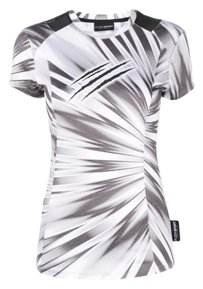 Plein Sport tie-dye round-neck T-shirt - White