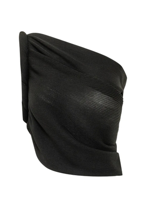 Alberta Ferretti draped one-shoulder top - Black