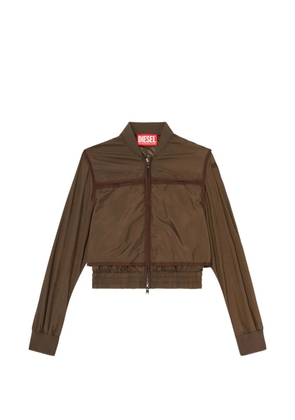 Diesel zip-up bomber jacket - Brown