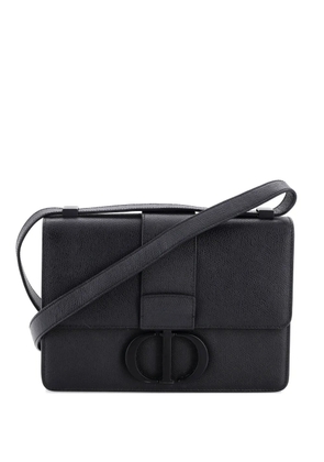 Christian Dior Pre-Owned Ultra Matte 30 Montaigne Flap Bag Leather shoulder bag - Black