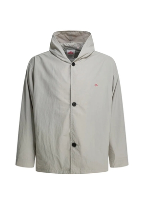 Danton logo-patch hooded jacket - Neutrals