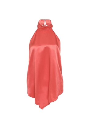 Club21 Collection Marina silk-satin top - Orange