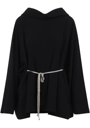 Rick Owens belted hoodie - Black