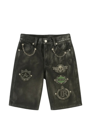 John Richmond appliqué-detailing shorts - Black