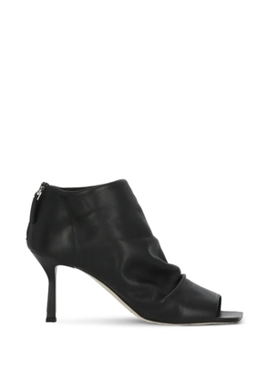 The Seller ruched open-toe pumps - Black