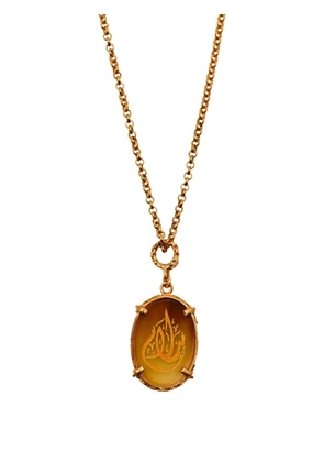 Gem Kingdom engraved necklace - Gold