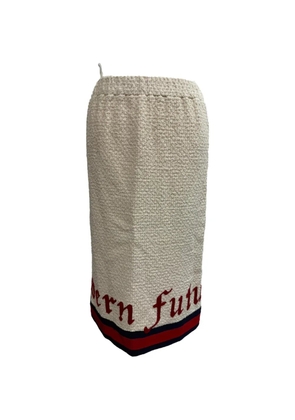 Gucci Pre-Owned Modern Future embroidered pencil skirt - Neutrals