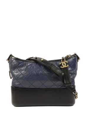 CHANEL Pre-Owned Gabrielle Medium quilted leather shoulder bag - Blue